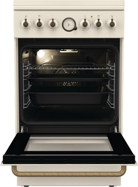 Gorenje Cooker | GKS5B70CLI | Hob type Gas | Oven type Electric | Sandy | Width 50 cm | Depth 59.4 cm | 70 L Gorenje Cooker | GKS5B70CLI | Hob type Gas | Oven type Electric | Sandy | Width 50 cm | Depth 59.4 cm | 70 L