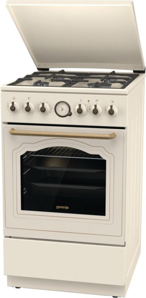 Gorenje Cooker | GKS5B70CLI | Hob type Gas | Oven type Electric | Sandy | Width 50 cm | Depth 59.4 cm | 70 L Gorenje Cooker | GKS5B70CLI | Hob type Gas | Oven type Electric | Sandy | Width 50 cm | Depth 59.4 cm | 70 L