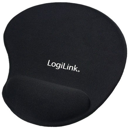 LogiLink | Podkładka pod mysz z poduszką pod nadgarstek | Guma, Lycra, pianka, miękki żel | Czarny LogiLink | Podkładka pod mysz z poduszką pod nadgarstek | Guma, Lycra, pianka, miękki żel | Czarny