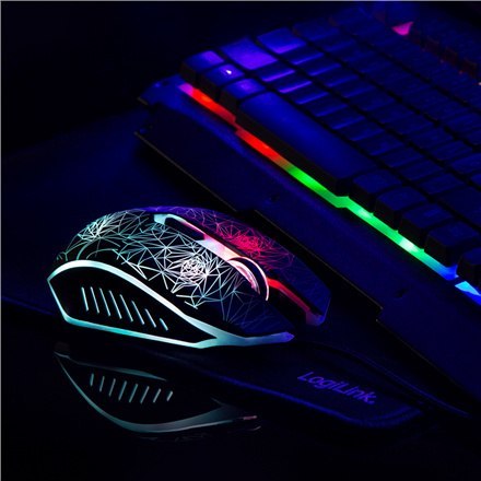 Logilink | Gaming-Set, klawiatura, mysz i podkładka | ID0185 | Metal | Zestaw klawiatura, mysz i podkładka | Przewodowa | Mysz w Logilink | Gaming-Set, klawiatura, mysz i podkładka | ID0185 | Metal | Zestaw klawiatura, mysz i podkładka | Przewodowa | Mysz w