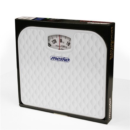 Mesko | Waga | MS 8160 | Mechaniczna | Maksymalna waga (udźwig) 130 kg | Dokładność 1000 g | Biała Mesko | Waga | MS 8160 | Mechaniczna | Maksymalna waga (udźwig) 130 kg | Dokładność 1000 g | Biała