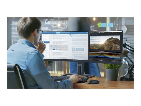 PHILIPS Curved Business Monitor 45B1U6900C/00 44.5" 5120x1440/32:9/450 cd/m²/4ms/ HDMI DisplayPort USB Audio Out PHILIPS Curved Business Monitor 45B1U6900C/00 44.5" 5120x1440/32:9/450 cd/m²/4ms/ HDMI DisplayPort USB Audio Out