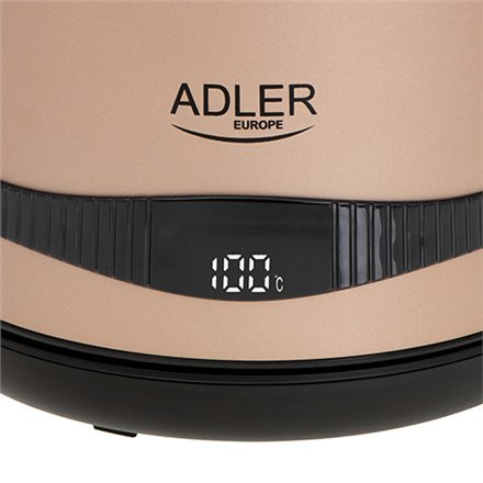 Adler | Czajnik | AD 1295 | Elektryczny | 2200 W | 1,7 L | Stal nierdzewna | Podstawa obrotowa 360° | Złoty Adler | Czajnik | AD 1295 | Elektryczny | 2200 W | 1,7 L | Stal nierdzewna | Podstawa obrotowa 360° | Złoty