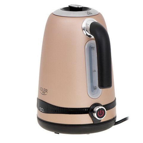 Adler | Czajnik | AD 1295 | Elektryczny | 2200 W | 1,7 L | Stal nierdzewna | Podstawa obrotowa 360° | Złoty Adler | Czajnik | AD 1295 | Elektryczny | 2200 W | 1,7 L | Stal nierdzewna | Podstawa obrotowa 360° | Złoty
