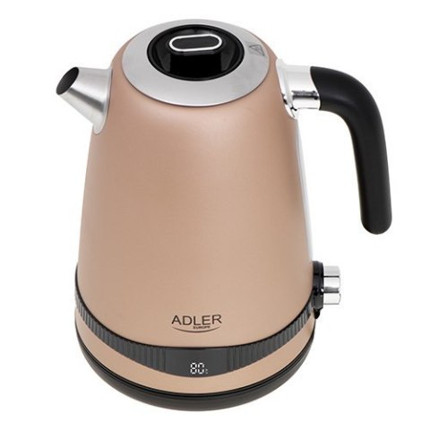 Adler | Czajnik | AD 1295 | Elektryczny | 2200 W | 1,7 L | Stal nierdzewna | Podstawa obrotowa 360° | Złoty Adler | Czajnik | AD 1295 | Elektryczny | 2200 W | 1,7 L | Stal nierdzewna | Podstawa obrotowa 360° | Złoty