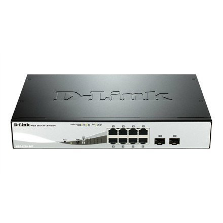 D-Link Web Smart DGS-1210-08P - switch - 8 ports - Managed - rack-mountable D-Link Web Smart DGS-1210-08P - switch - 8 ports - Managed - rack-mountable