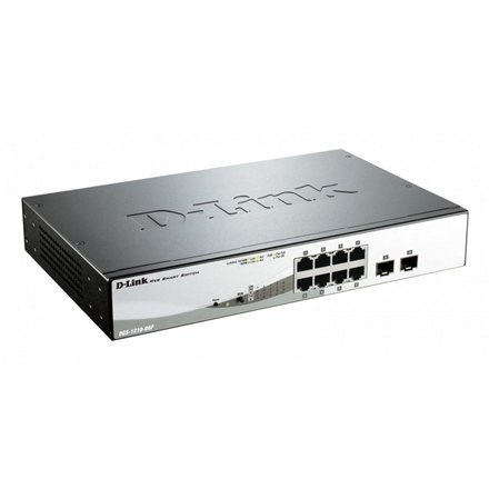 D-Link Web Smart DGS-1210-08P - switch - 8 ports - Managed - rack-mountable D-Link Web Smart DGS-1210-08P - switch - 8 ports - Managed - rack-mountable