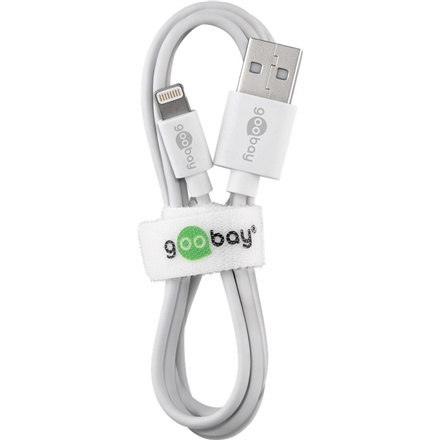 Goobay | Męski | 4-pinowy USB Typ A | Męski | Apple Lightning | Biały | 1 m Goobay | Męski | 4-pinowy USB Typ A | Męski | Apple Lightning | Biały | 1 m