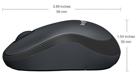 Logitech | Mysz | M220 SILENT | Bezprzewodowa | USB | Węgiel Logitech | Mysz | M220 SILENT | Bezprzewodowa | USB | Węgiel