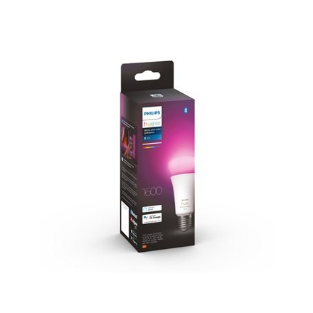 Philips Hue WCA 13,5W A67 E27 Philips Hue | Hue WCA 13,5W A67 E27 | E27 | 13,5 W | RGBW 2000-6500K | Bluetooth i Zigbee Philips Hue WCA 13,5W A67 E27 Philips Hue | Hue WCA 13,5W A67 E27 | E27 | 13,5 W | RGBW 2000-6500K | Bluetooth i Zigbee