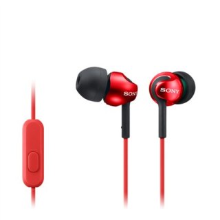 Słuchawki douszne Sony z serii EX, czerwone Sony | MDR-EX110AP | douszne | czerwone