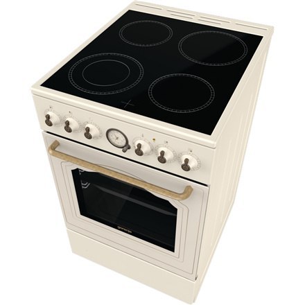 Gorenje | Kuchenka | GECS5B70CLI | Typ płyty Vitroceramic | Typ piekarnika Elektryczny | Beżowy | Szerokość 50 cm | Głębokość 59 Gorenje | Kuchenka | GECS5B70CLI | Typ płyty Vitroceramic | Typ piekarnika Elektryczny | Beżowy | Szerokość 50 cm | Głębokość 59
