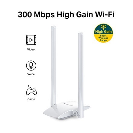 Mercusys | MW300UH | Karta sieciowa | IEEE 802.11b | IEEE 802.11g | IEEE 802.11n | USB 2.0 Mercusys | MW300UH | Karta sieciowa | IEEE 802.11b | IEEE 802.11g | IEEE 802.11n | USB 2.0
