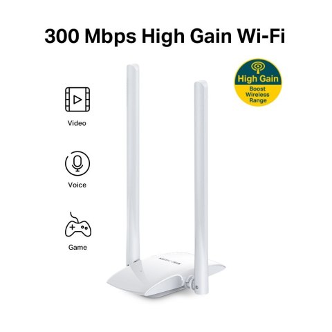Mercusys | MW300UH | Karta sieciowa | IEEE 802.11b | IEEE 802.11g | IEEE 802.11n | USB 2.0 Mercusys | MW300UH | Karta sieciowa | IEEE 802.11b | IEEE 802.11g | IEEE 802.11n | USB 2.0