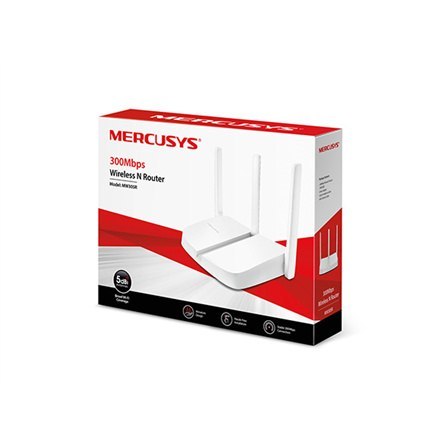 Mercusys MW305R - router bezprzewodowy - Wi-Fi - desktop | 4-portowy switch | 2.4 GHz Mercusys MW305R - router bezprzewodowy - Wi-Fi - desktop | 4-portowy switch | 2.4 GHz
