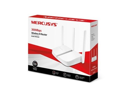 Mercusys MW305R - router bezprzewodowy - Wi-Fi - desktop | 4-portowy switch | 2.4 GHz Mercusys MW305R - router bezprzewodowy - Wi-Fi - desktop | 4-portowy switch | 2.4 GHz