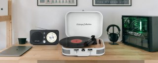 Muse | System stereo z gramofonem | MT-201WW | System stereo z gramofonem | Port USB | Wejście AUX