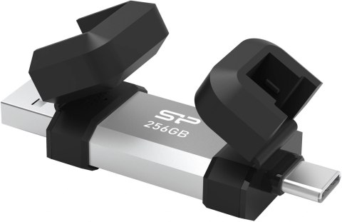 Silicon Power Dual USB Drive | Mobile C51 | 256 GB | USB Type-A i USB Type-C | Srebrny Silicon Power Dual USB Drive | Mobile C51 | 256 GB | USB Type-A i USB Type-C | Srebrny