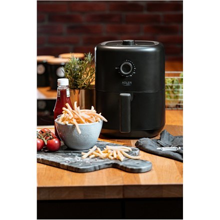 Adler | Airfryer | AD 6310 | Moc 2200 W | Pojemność 3 L | Technologia cyrkulacji gorącego powietrza | Czarny Adler | Airfryer | AD 6310 | Moc 2200 W | Pojemność 3 L | Technologia cyrkulacji gorącego powietrza | Czarny