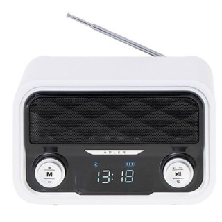 Adler | Radio Bluetooth | AD 1185 | AUX in | Biały