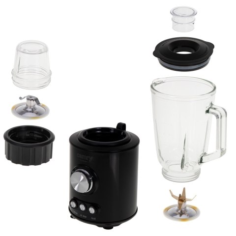 Blender Camry | CR 4088 | Tabletop | 1800 W | Materiał słoika Szkło | Pojemność słoika 1,5 L | Kruszenie lodu | Piano Black Blender Camry | CR 4088 | Tabletop | 1800 W | Materiał słoika Szkło | Pojemność słoika 1,5 L | Kruszenie lodu | Piano Black