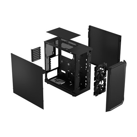 Fractal Design | Focus 2 | Side window | Black Solid | Midi Tower | Power supply included No | ATX Fractal Design | Focus 2 | Side window | Black Solid | Midi Tower | Power supply included No | ATX