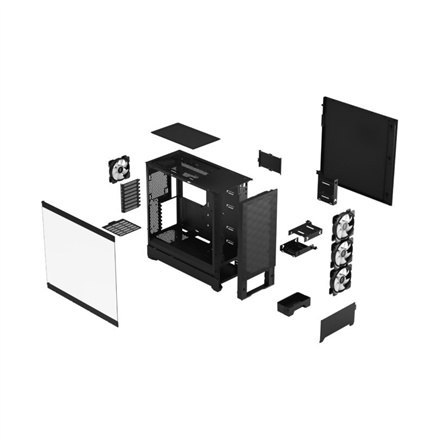 Fractal Design | Pop XL Air RGB | Okno boczne | Black TG Clear Tint | E-ATX do 280 mm, ATX, mATX, Mini ITX | Zasilacz w zestawie Fractal Design | Pop XL Air RGB | Okno boczne | Black TG Clear Tint | E-ATX do 280 mm, ATX, mATX, Mini ITX | Zasilacz w zestawie