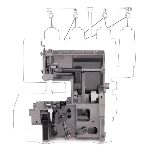 Singer | Maszyna do szycia | 14HD-854 Serger Heavy Duty | Liczba ściegów 8 | Szary Singer | Maszyna do szycia | 14HD-854 Serger Heavy Duty | Liczba ściegów 8 | Szary