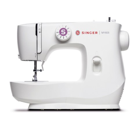 Singer | Maszyna do szycia | M1605 | Liczba ściegów 6 | Liczba dziurek na guziki 1 | Biały Singer | Maszyna do szycia | M1605 | Liczba ściegów 6 | Liczba dziurek na guziki 1 | Biały