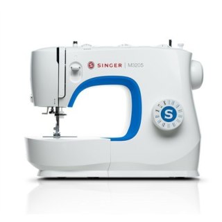 Singer | Maszyna do szycia | M3205 | Liczba ściegów 23 | Liczba dziurek na guziki 1 | Biały