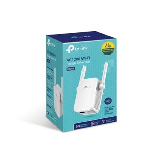 TP-LINK | RE305 | Extender | 802.11ac | 2.4GHz/5GHz | 300+867 Mbit/s | 10/100 Mbit/s | Porty Ethernet LAN (RJ-45) 1 | MU-MiMO Ni