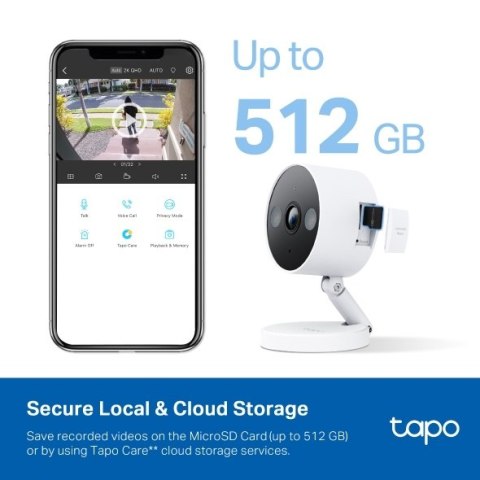 TP-LINK | Wi-Fi Home Security Camera | Tapo C120 | 24 miesiące | Kompaktowa | 4 MP | 3,17 mm | IP66 | H.264 | MicroSD do 512 GB TP-LINK | Wi-Fi Home Security Camera | Tapo C120 | 24 miesiące | Kompaktowa | 4 MP | 3,17 mm | IP66 | H.264 | MicroSD do 512 GB
