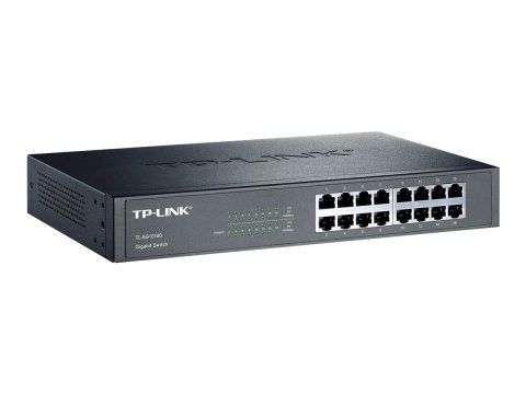 TP-Link TL-SG1016D 16-portowy gigabitowy przełącznik - 16 portów - niezarządzalny TP-Link TL-SG1016D 16-portowy gigabitowy przełącznik - 16 portów - niezarządzalny