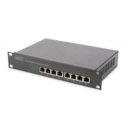 Zestaw sieciowy Digitus 10", szafa 6U, półka, PDU, switch 8-portowy, panel krosowy CAT 6, szary Digitus | Zestaw sieciowy | DN-1 Zestaw sieciowy Digitus 10", szafa 6U, półka, PDU, switch 8-portowy, panel krosowy CAT 6, szary Digitus | Zestaw sieciowy | DN-1