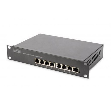 Zestaw sieciowy Digitus 10", szafa 6U, półka, PDU, switch 8-portowy, panel krosowy CAT 6, szary Digitus | Zestaw sieciowy | DN-1 Zestaw sieciowy Digitus 10", szafa 6U, półka, PDU, switch 8-portowy, panel krosowy CAT 6, szary Digitus | Zestaw sieciowy | DN-1