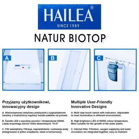 Akwarium Hailea E25 białe Akwarium Hailea E25 białe