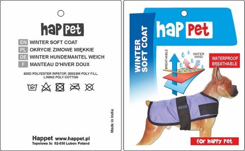 Kurtka dla psa Happet 311A brąz XS-25cm Kurtka dla psa Happet 311A brąz XS-25cm