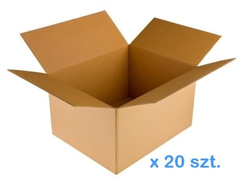 Karton Klapowy 640x380x190mm 3W B 390g/m2 - 20 sztuk Karton Klapowy 640x380x190mm 3W B 390g/m2 - 20 sztuk