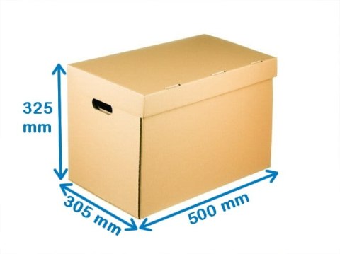 Karton Na Segregatory i Przeprowadzki 500x305x325mm 410g - 10 sztuk Karton Na Segregatory i Przeprowadzki 500x305x325mm 410g - 10 sztuk