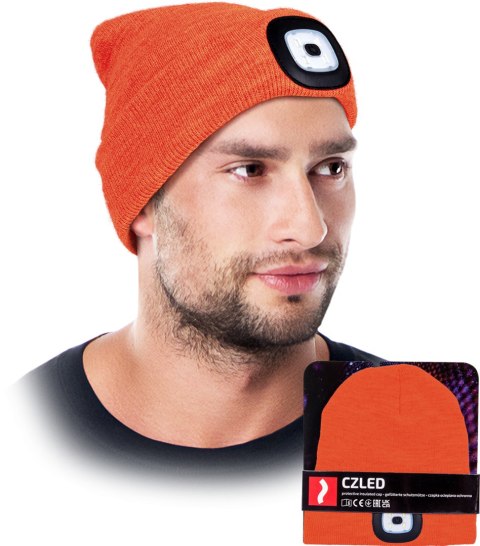 Czapka Zimowa LED Z Wymienną Latarką REIS CZLED_P Czapka Zimowa LED Z Wymienną Latarką REIS CZLED_P