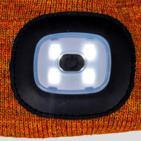 Czapka Zimowa LED Z Wymienną Latarką REIS CZLED_P Czapka Zimowa LED Z Wymienną Latarką REIS CZLED_P