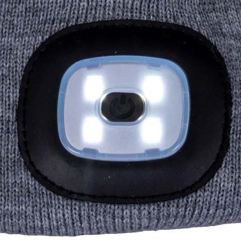Czapka Zimowa LED Z Wymienną Latarką REIS CZLED_S Czapka Zimowa LED Z Wymienną Latarką REIS CZLED_S