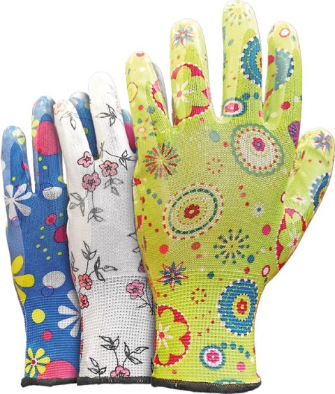 Rękawice ogrodowe / Kolorowe / RGARDEN-NI - 12 Par (6 - XS) Rękawice ogrodowe / Kolorowe / RGARDEN-NI - 12 Par (6 - XS)
