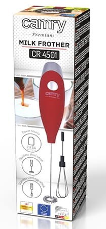 Spieniacz Do Mleka Z Mieszadłem I Stojakiem CAMRY CR 4501 red Spieniacz Do Mleka Z Mieszadłem I Stojakiem CAMRY CR 4501 red