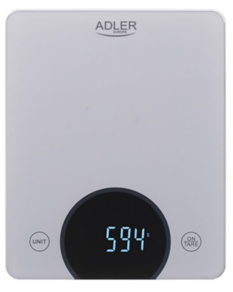Waga Kuchenna - do 10kg - LED ADLER AD 3173 silver Waga Kuchenna - do 10kg - LED ADLER AD 3173 silver