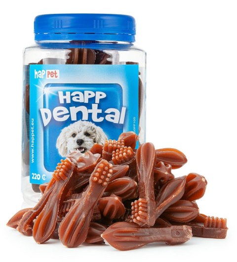 HAPP DENTAL szczoteczka beef 220g słoik HAPP DENTAL szczoteczka beef 220g słoik