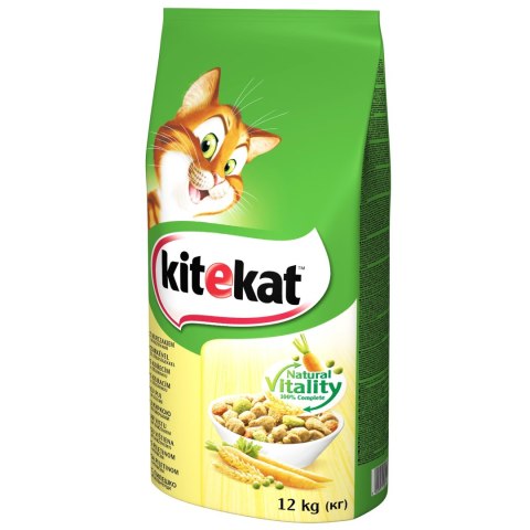 KITEKAT Sucha Karma Dla Kotów Z Kurczakiem I Warzywami 12kg KITEKAT Sucha Karma Dla Kotów Z Kurczakiem I Warzywami 12kg