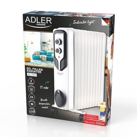 Grzejnik Olejowy (11 żeberek) 2500W ADLER AD 7817 Grzejnik Olejowy (11 żeberek) 2500W ADLER AD 7817