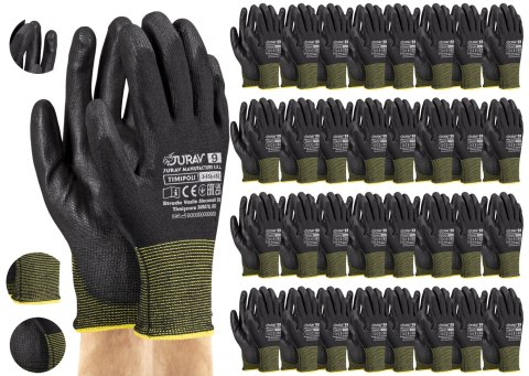 Rękawice Robocze Czarne J-TIMIPOLI_BB - 120 Par (9 - L) Rękawice Robocze Czarne J-TIMIPOLI_BB - 120 Par (9 - L)