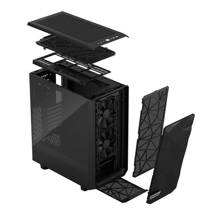 Fractal Design | Meshify 2 Compact Light Tempered Glass | Black | Power supply included | ATX Fractal Design | Meshify 2 Compact Light Tempered Glass | Black | Power supply included | ATX
